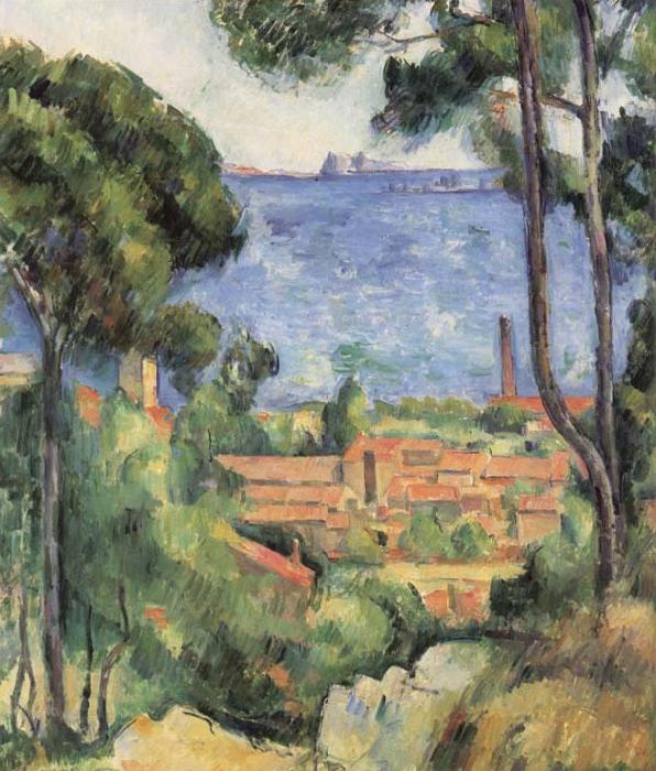 Paul Cezanne Vue sur I Estaque et le chateau d'lf oil painting picture